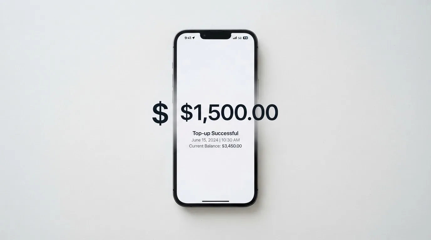 Телефон с экраном перевода стейблкоина